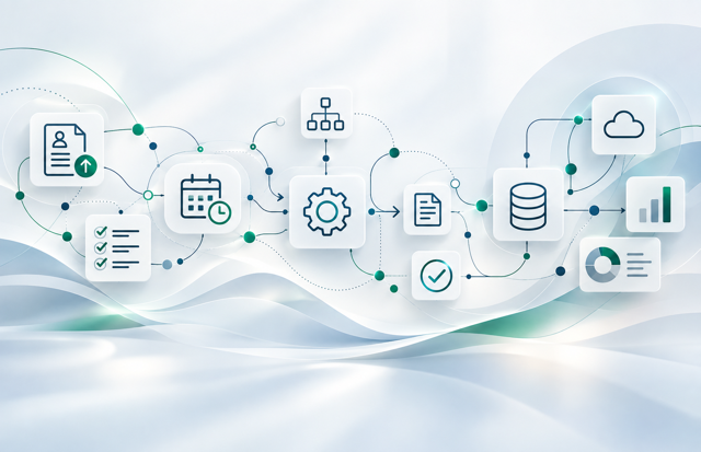 Vernetzte HR-Prozesse mit Bewerbung, Checkliste, Prozesssteuerung und digitalen Systemen